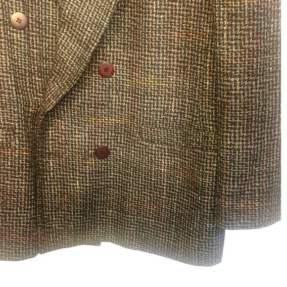 Vintage Norton McNaughton Blazer 16 Gray Wool Double Breasted  Dark Academia - Picture 4 of 8